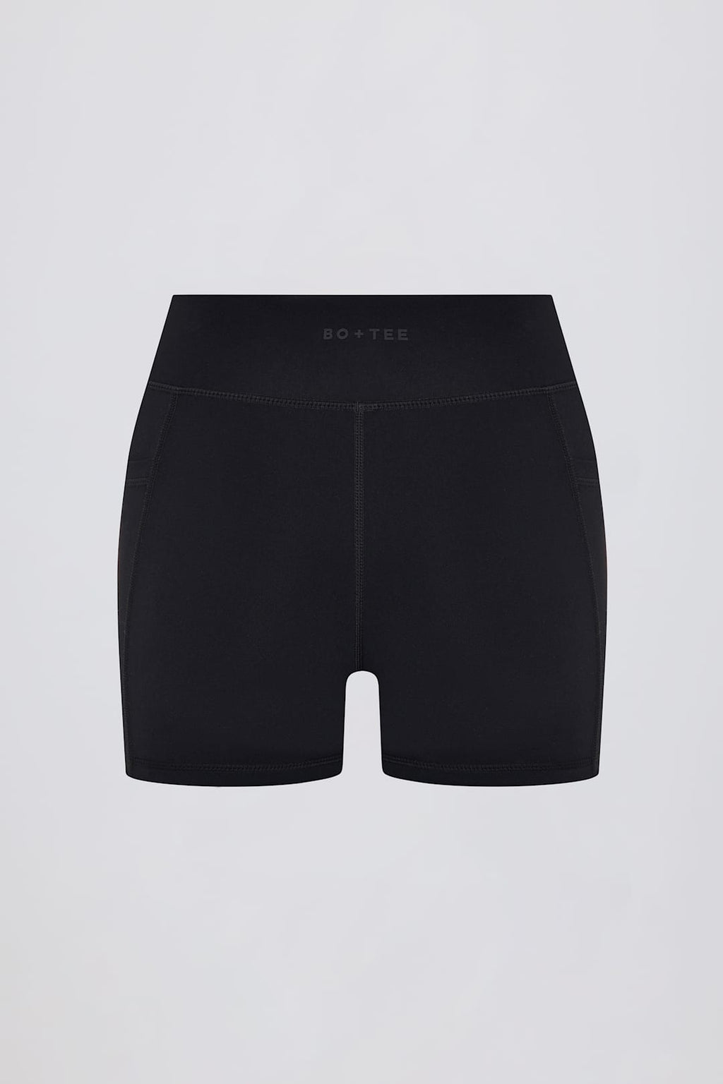 Soft Active Crossover Pocket Shorts in Black