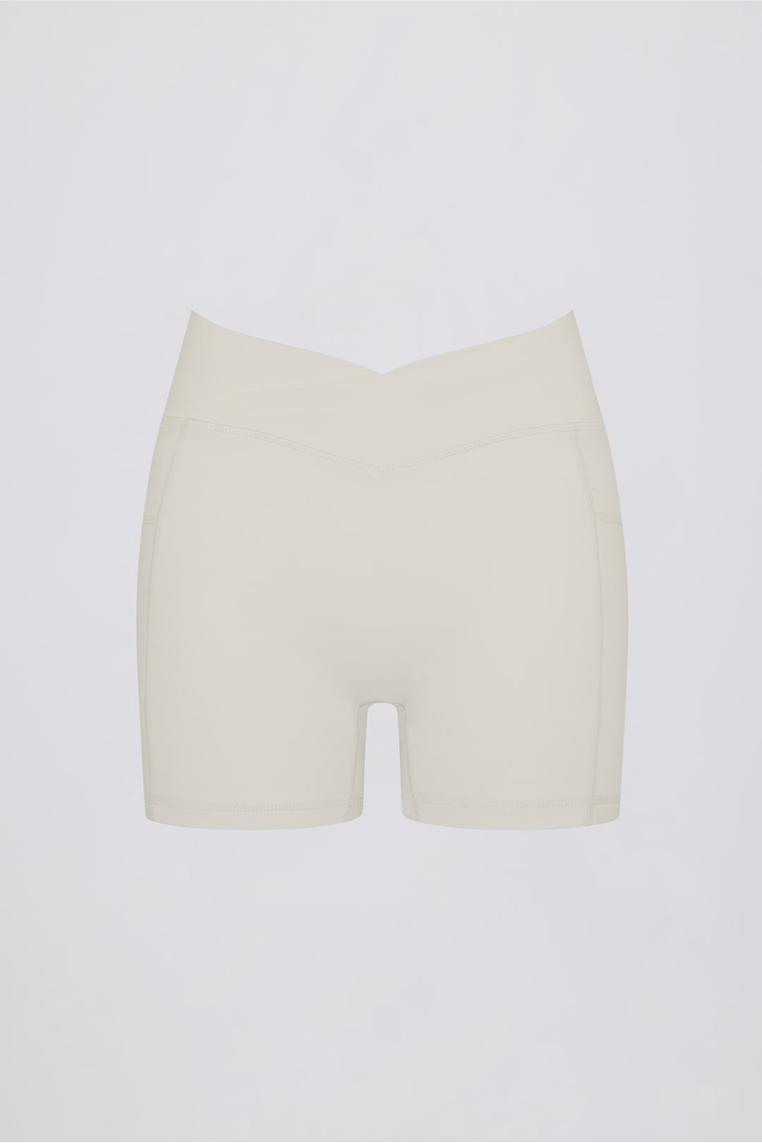 Soft Active Crossover Pocket Shorts in Black