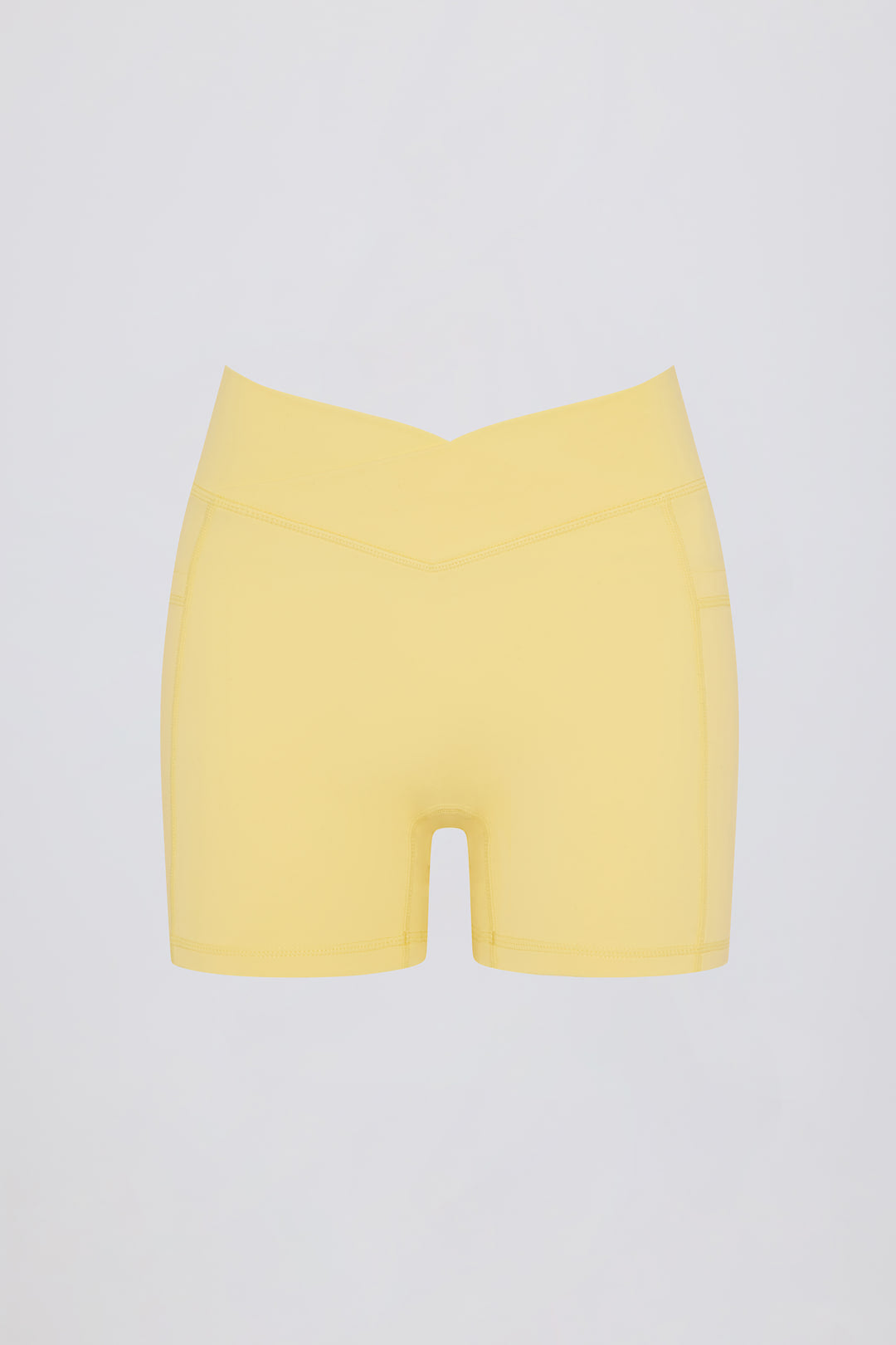 Soft Active Crossover Pocket Shorts in Black