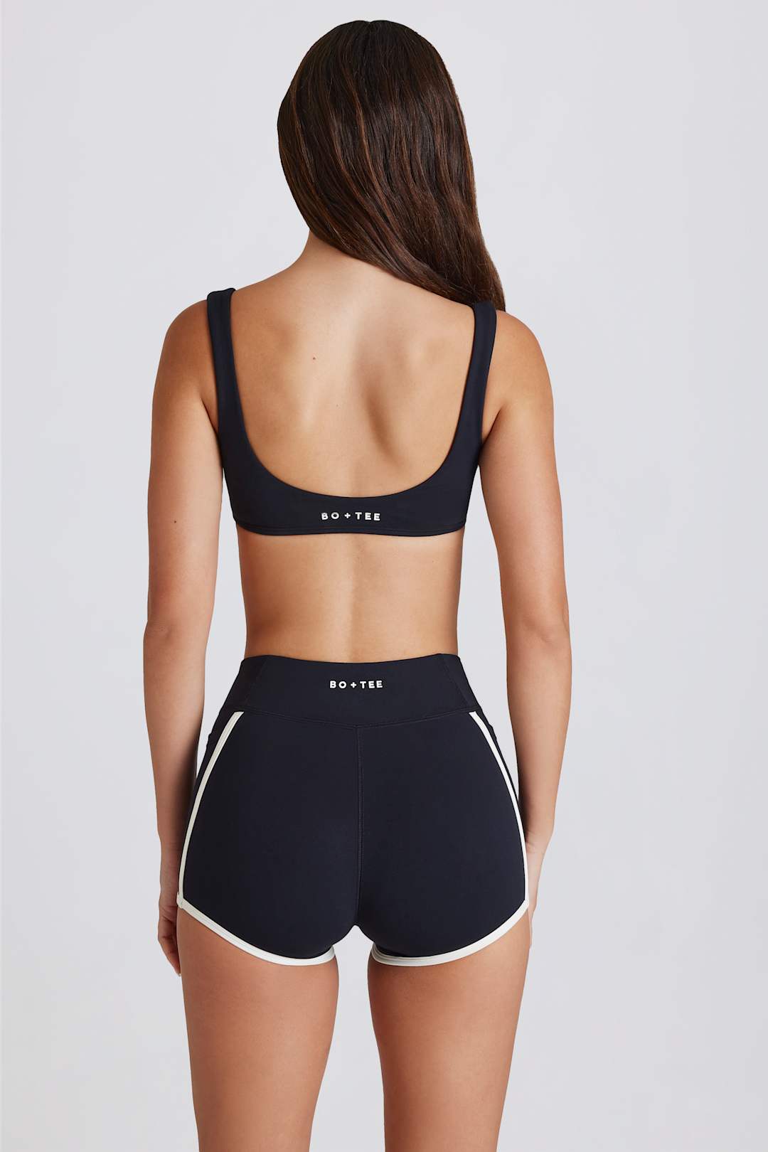 Soft Active Contrast Mini Shorts in Dark Red