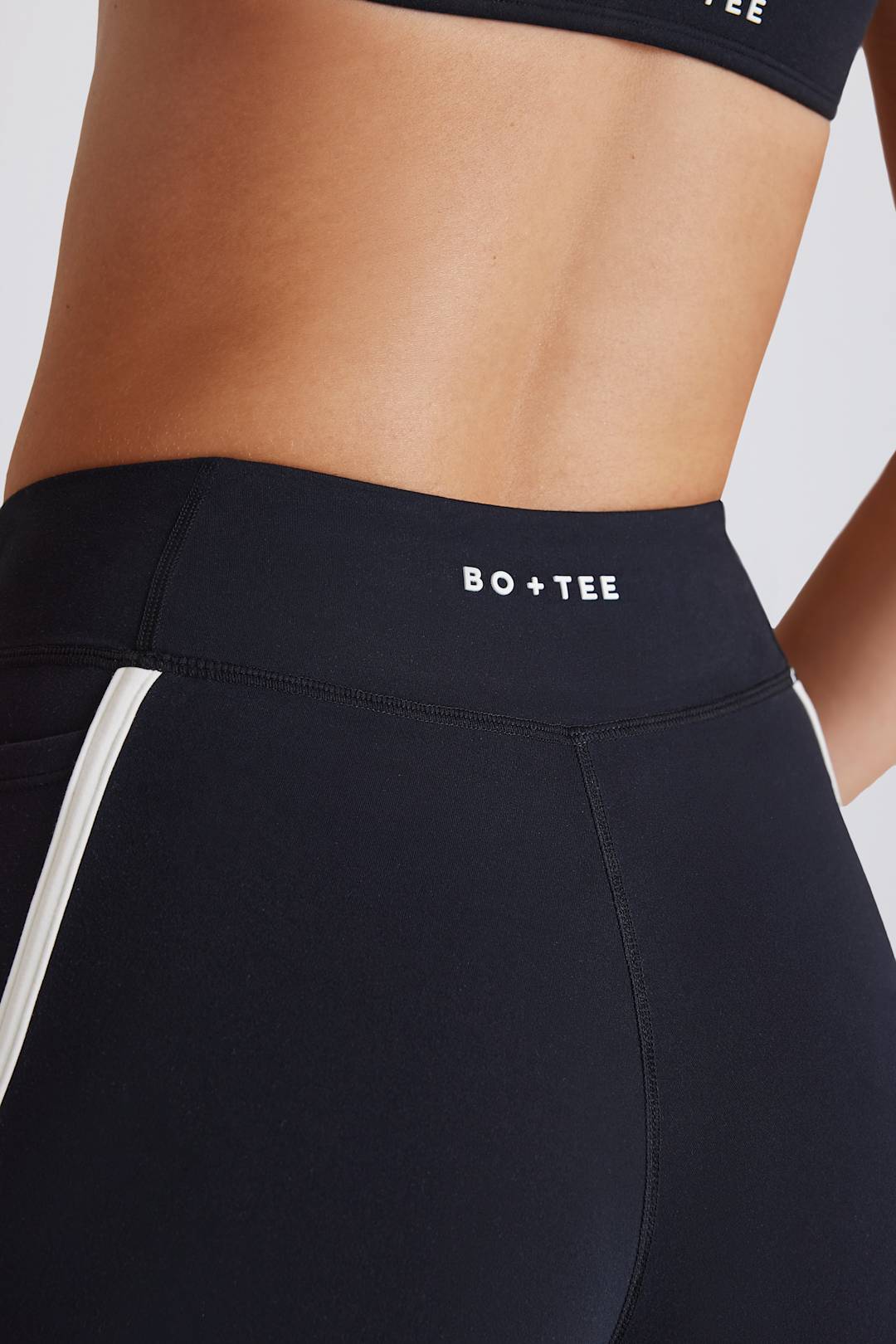 Soft Active Contrast Mini Shorts in Dark Red