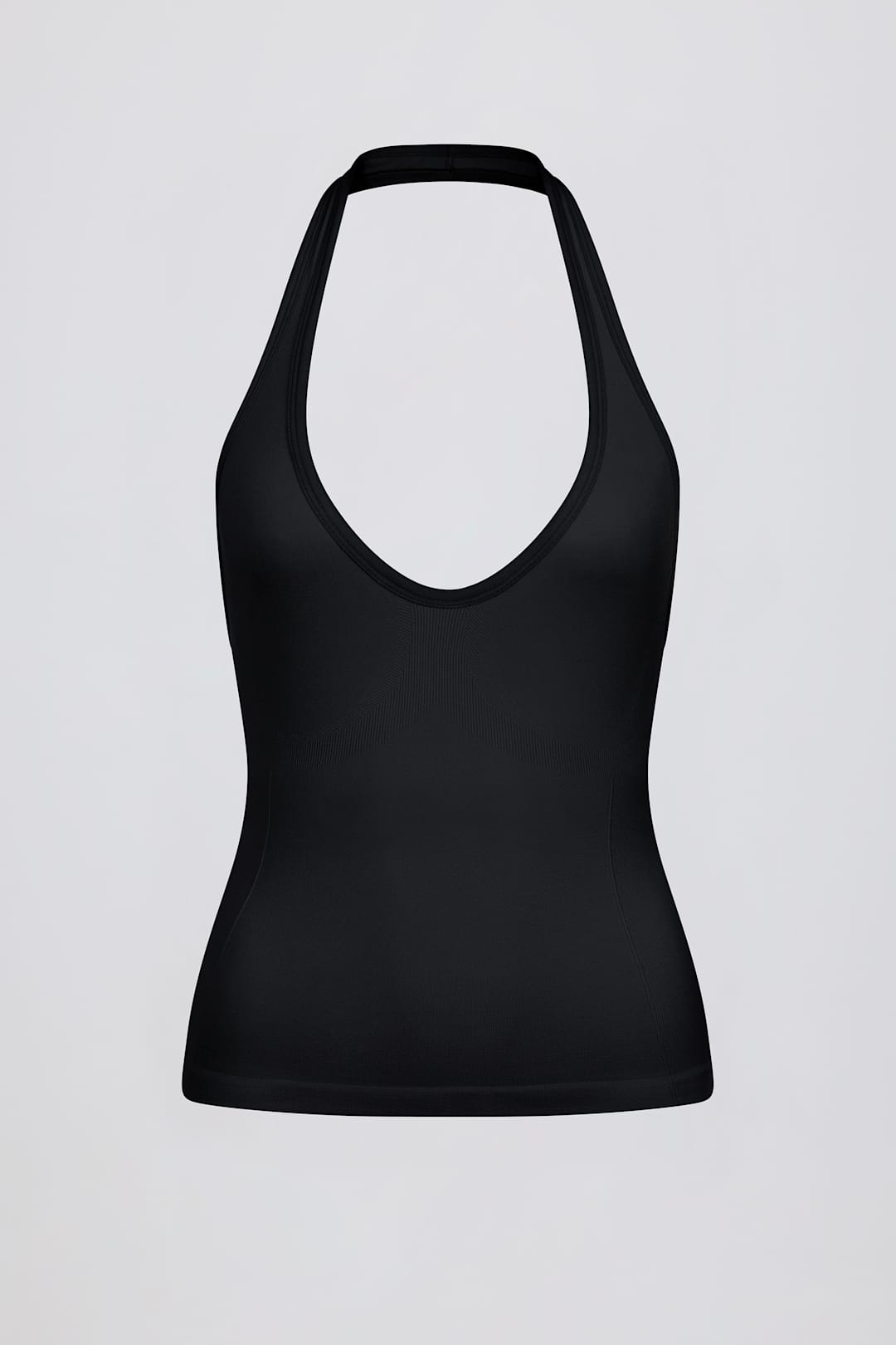 Define Luxe Halterneck Tank Top in White