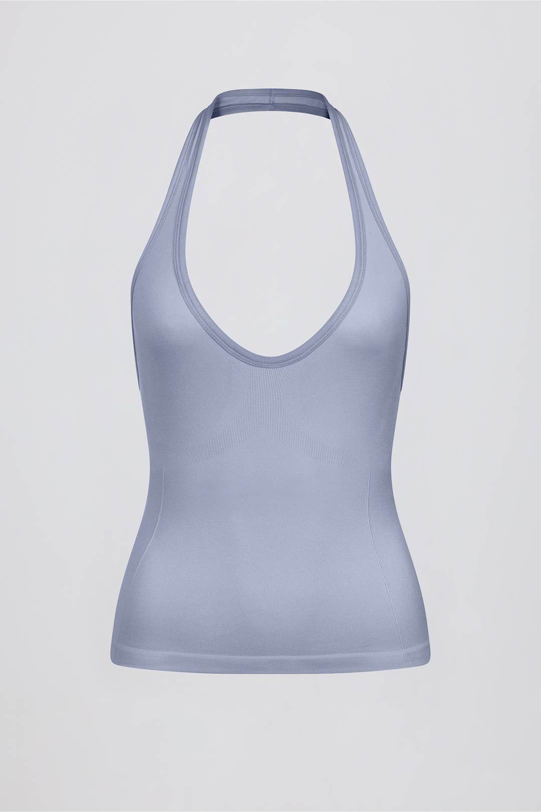 Define Luxe Halterneck Tank Top in White