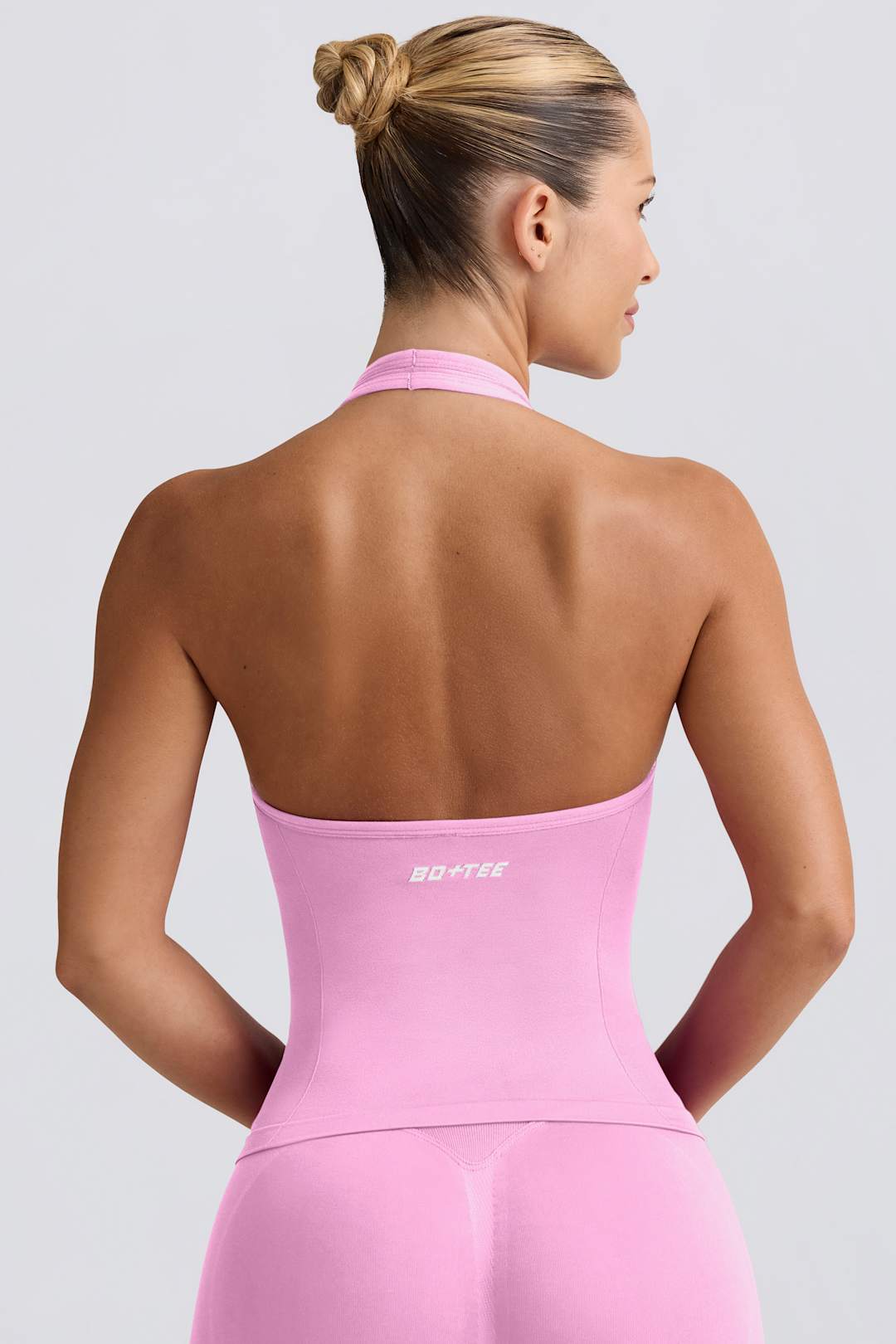 Define Luxe Halterneck Tank Top in White