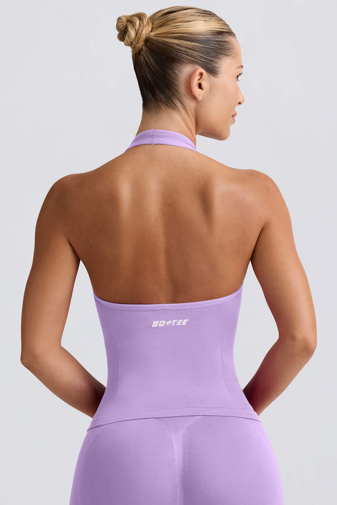 Define Luxe Halterneck Tank Top in White