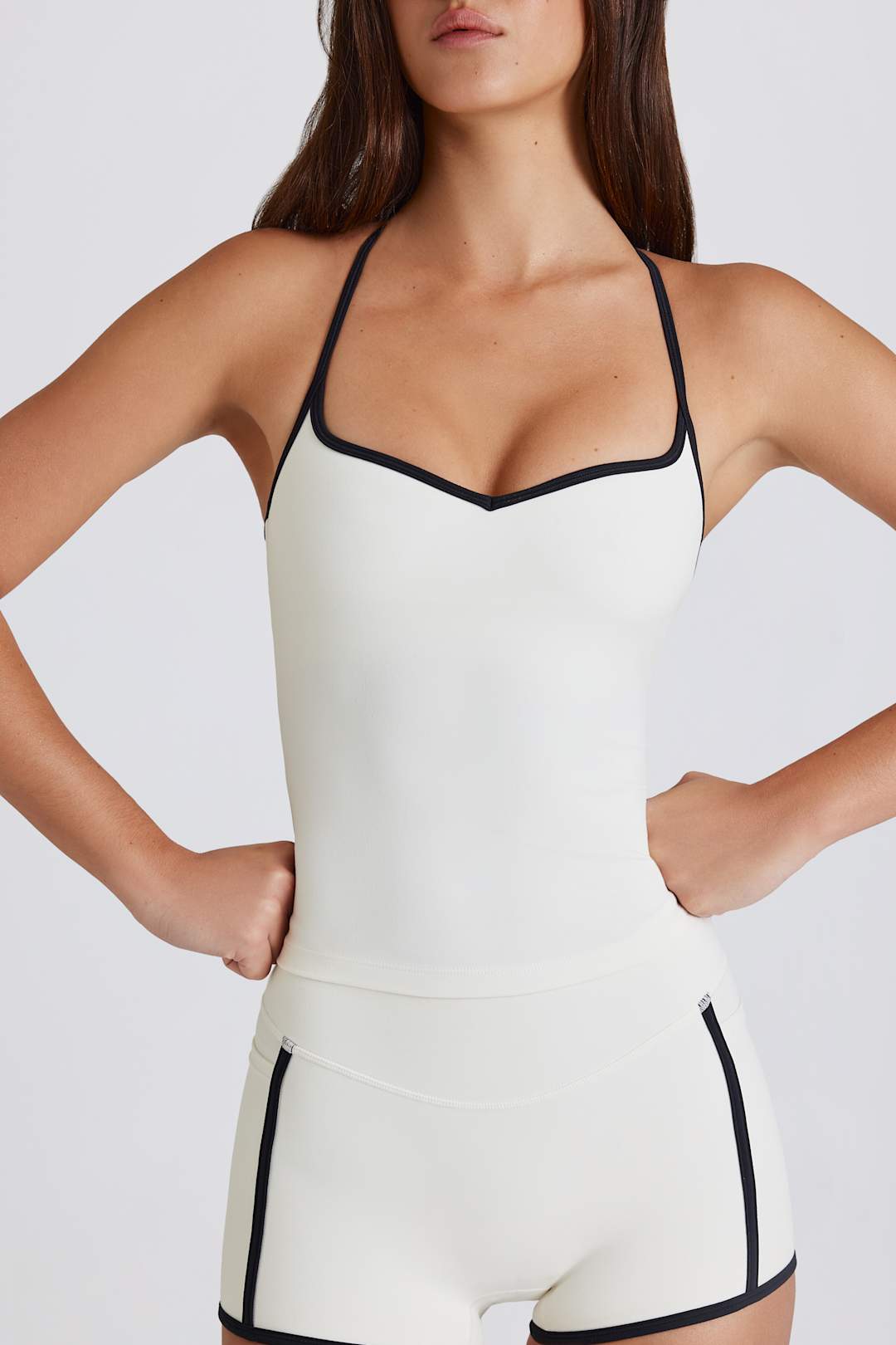 Soft Active Cross-Back Tank Top in Lemon