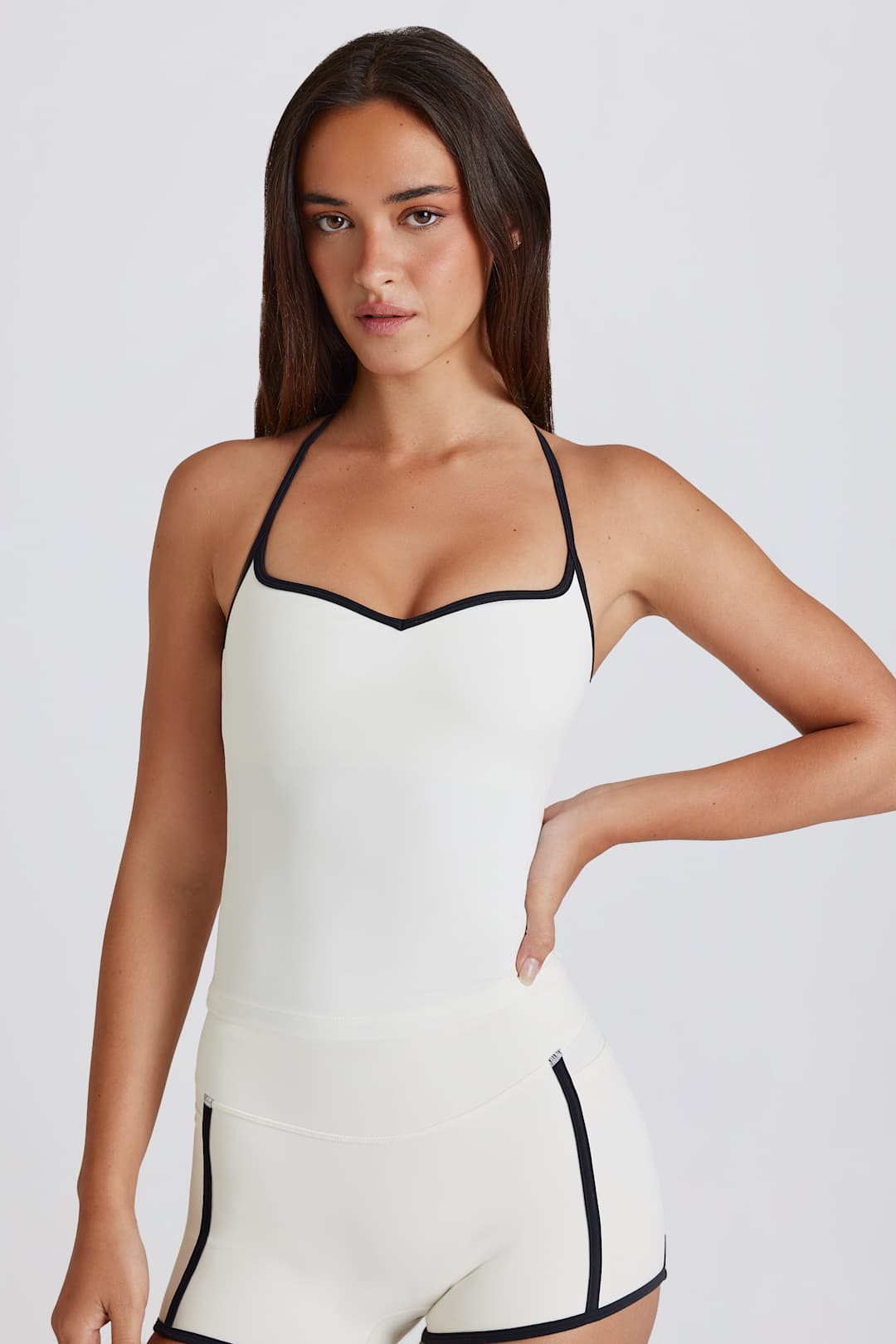 Soft Active Cross-Back Tank Top in Lemon
